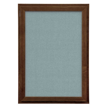 United Visual Products Outdoor Enclosed Combo Board, 72"x36", Black Frame/Burgundy & Cobalt UVCB7236ODB-BURGUN-COBACC